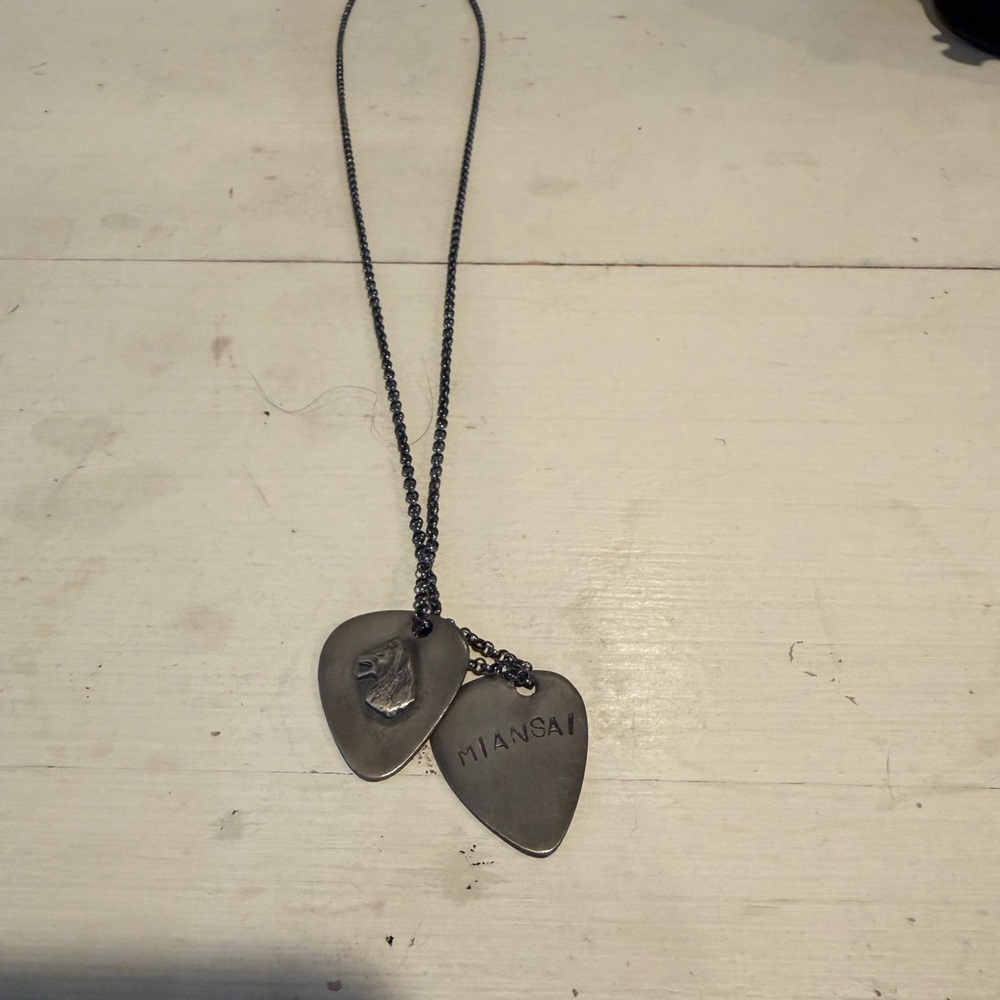 Miansai Black and Silver Pendant Necklace